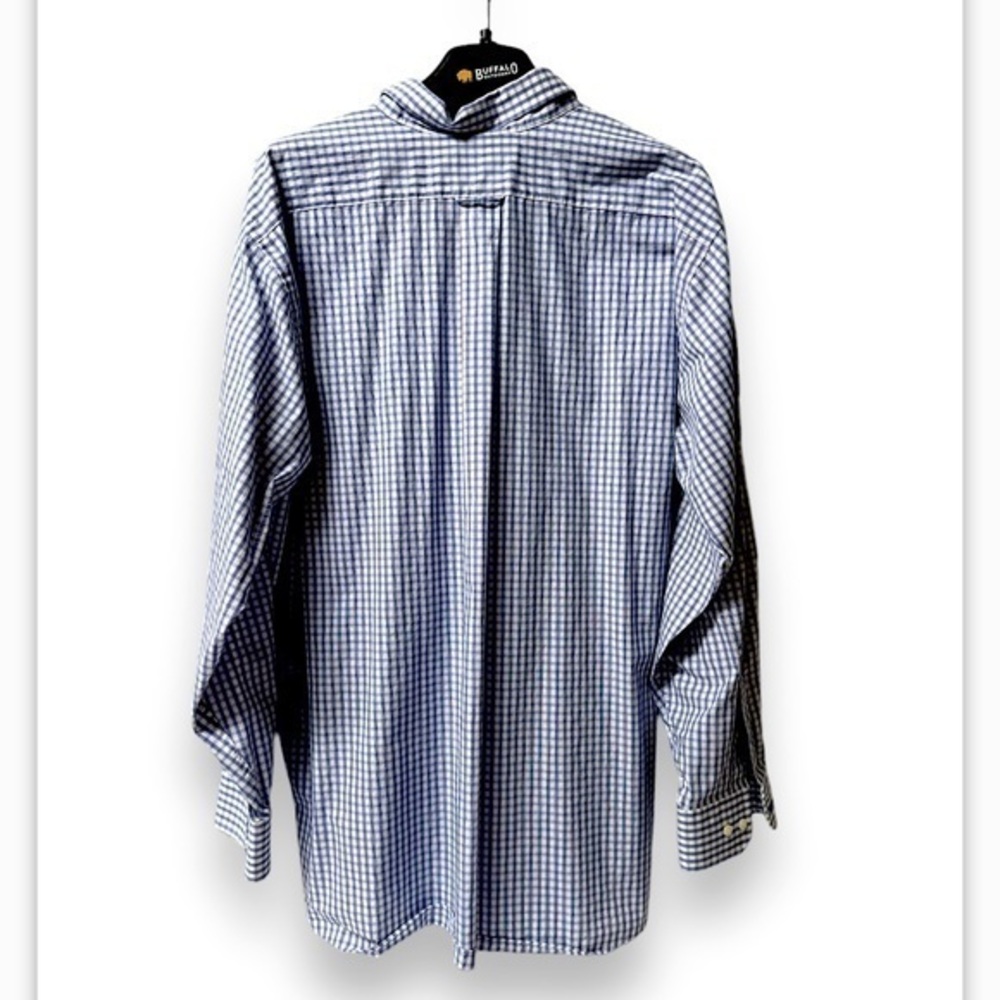 Izod all over stretch‎ big fit mens button down long sleeve shirt 18.5 34/35 - Picture 2 of 8